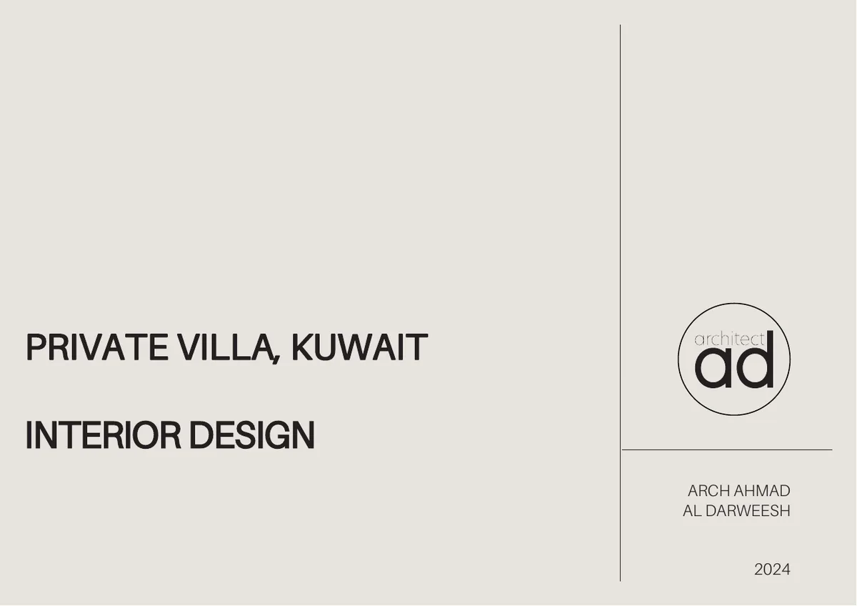 Cover of the Private Villa sample booklet